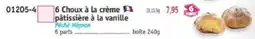 Maximo 6 choux à la crème pâtissière à la vanille offre