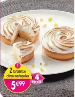 Maximo 2 tartelettes citron meringuées offre