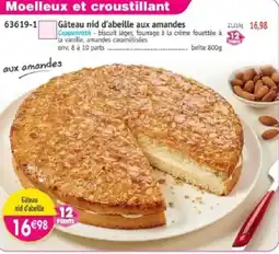 Maximo Gâteau nid d'abeille aux amandes offre