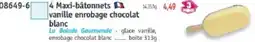 Maximo 4 maxi-bâtonnets vanille enrobage chocolat blanc offre