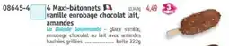 Maximo 4 Maxi-bâtonnets vanille enrobage chocolat lait, amandes offre