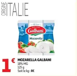 Auchan Mozarella galbani offre