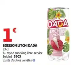 Auchan Boisson litchi dada offre