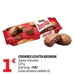 Auchan Cookies lovita roshen offre