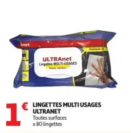 Auchan Lingettes multi usages ultranet offre