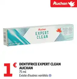 Auchan Dentifrice expert clean offre