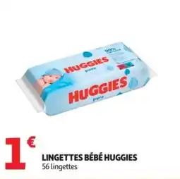 Auchan Lingettes bébé huggies offre