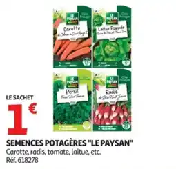 Auchan Semences potagères "le paysan" offre