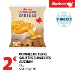 Auchan Pommes de terre sautées surgelées auchan offre