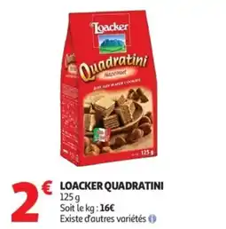Auchan Loacker quadratini offre