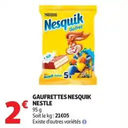 Auchan GAUFRET TES NESQUIK NESTLE offre