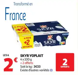 Auchan Skyr yoplait offre