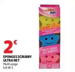 Auchan Eponges scrubby ultra net offre