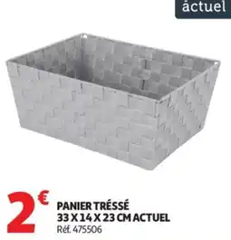 Auchan Panier tréssé actuel offre