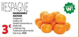 Auchan Mandarines auchan offre