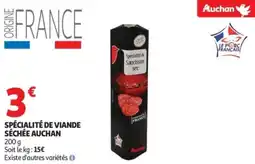 Auchan Spécialité de viande séchée auchan offre