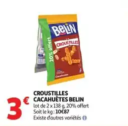 Auchan Croustilles cacahuètes belin offre