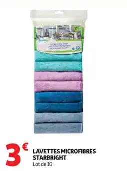 Auchan Lavettes microfibres starbright offre