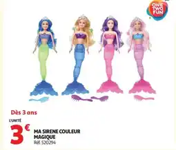 Auchan Ma sirene couleur magique offre