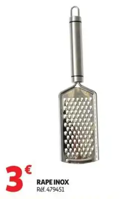 Auchan Rape inox offre