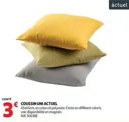 Auchan Coussin uni actuel offre