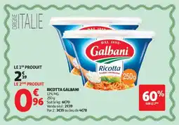 Auchan Ricotta galbani offre