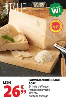 Auchan Parmigiano reggiano aop offre