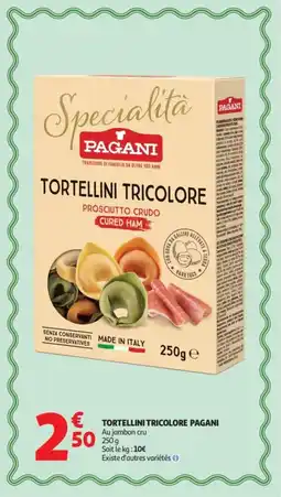Auchan Tortellini tricolore pagani offre