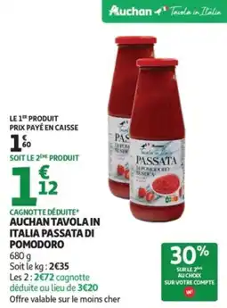 Auchan Auchan tavola in italia passata di pomodoro offre