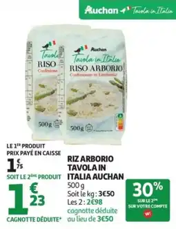 Auchan Riz arborio tavola in italia auchan offre