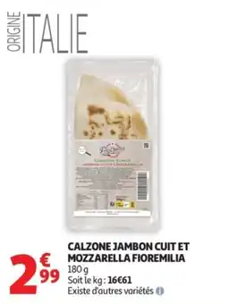 Auchan Calzone jambon cuit et offre