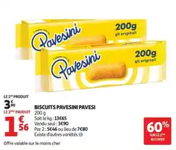 Auchan Biscuits pavesini pavesi offre