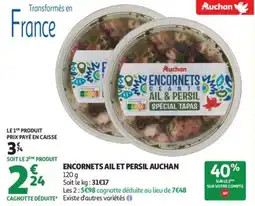 Auchan Encornets ail et persil auchan offre