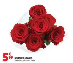 Auchan Bouquet 5 roses offre