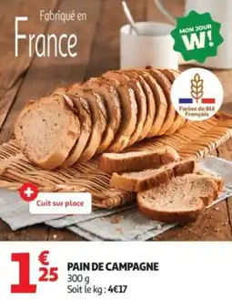 Auchan Pain de campagne offre
