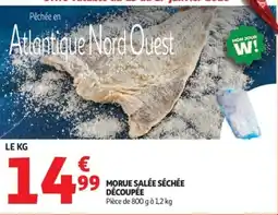 Auchan Morue salée séchée découpée offre