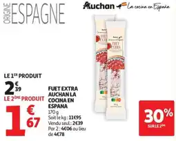 Auchan Fuet extra auchan la cocina en espana offre