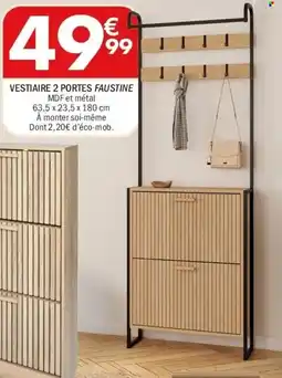 La Foir'Fouille Vestiaire 2 portes faustine offre