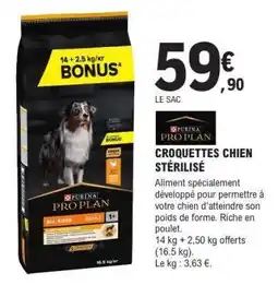 E.Leclerc CROQUETTES CHIEN STÉRILISÉ offre