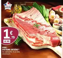 E.Leclerc Porc : poitrine entière offre