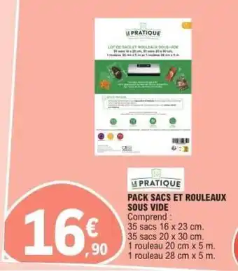 PACK SACS ET ROULEAUX SOUS VIDE