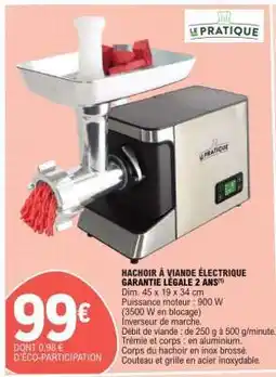 E.Leclerc Hachoir à viande électrique offre