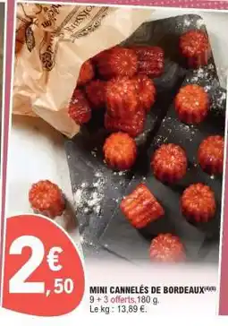 E.Leclerc MINI CANNELÉS DE BORDEAUX offre