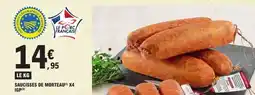 E.Leclerc SAUCISSES DE MORTEAU X4 IGP offre