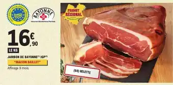 Jambon De Bayonne Igp