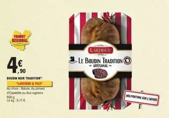 BOUDIN NOIR TRADITION