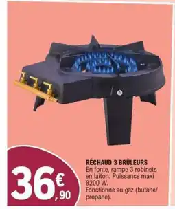 E.Leclerc RÉCHAUD 3 BRÛLEURS offre