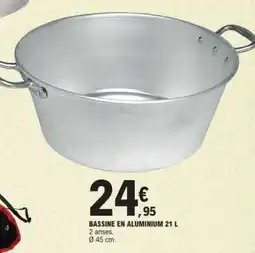 E.Leclerc BASSINE EN ALUMINIUM 21 L offre