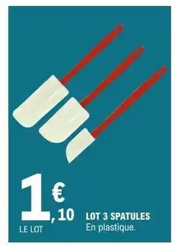 E.Leclerc LOT 3 SPATULES offre