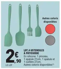 E.Leclerc LOT 4 USTENSILES À PÂTISSERIE offre